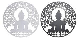 Wall Decoration DKD Home Decor Metal Buddha (2 Units) (60 x 1 x 60 cm)