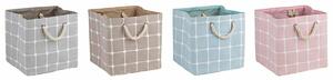 Decorative box DKD Home Decor Polyester EVA (30 x 30 x 30 cm) (4 Units)