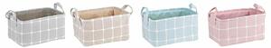 Decorative box DKD Home Decor Polyester EVA (35 x 25 x 18 cm) (4 Units)