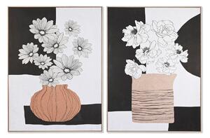 Painting DKD Home Decor Vase Modern (103 x 4,5 x 143 cm) (2 Units)