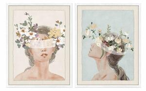 Painting DKD Home Decor Head (55 x 2,5 x 70 cm) (2 Units)