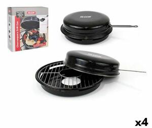 Barbecue Portable Algon Black 47 x 33 x 12 cm (4 Units) (Ø 30 cm)
