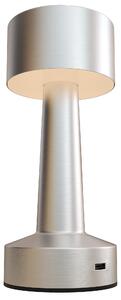 HOMCOM Cordless Desk Lamp: Rechargeable LED Table Light with Touch Control, 3 Colour Modes, Silver Aosom UK