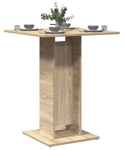 Bistro Table Sonoma Oak 60x60x75 cm Engineered Wood