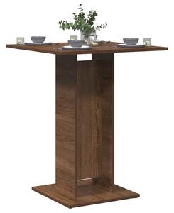 Bistro Table Brown Oak 60x60x75 cm Engineered Wood