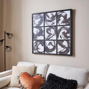 Tiled Monochrome Abstract Framed Wall Art