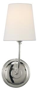 Vendome Single Wall Light Nickel, Light, Single, Polished Nickel - Andrew Martin