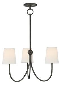 Reed Chandelier Bronze, Light - Andrew Martin