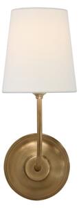Vendome Single Wall Light Brass, Light, Single, Hand-Rubbed Antique Brass - Andrew Martin