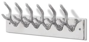 Aluminium Wardrobe Hook Coat Rack Hat/Tie Hanger Silver