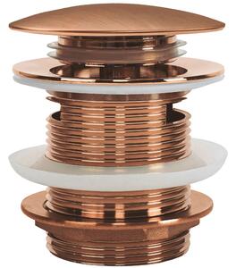Bathtub Plug with overflow Rea Brush Copper 6cm
