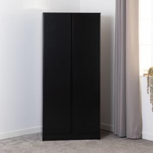 Walker Double Wardrobe Black