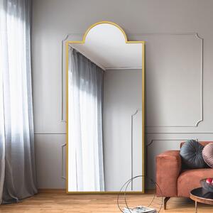 Jenestra Modern Arched Full Length Leaner Mirror Gold