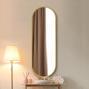 Sultus Oval Full Length Wall Mirror Gold