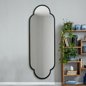 Vuplici Oval Full Length Wall Mirror Black