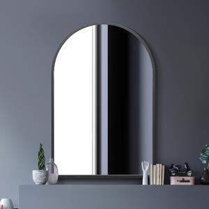 Arcus Framed Arched Wall Mirror Black