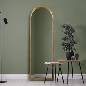 Naturalis Solid Oak Arched Wall Mirror Natural