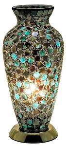 Apollo Mosaic Glass Vase Table Lamp In Green