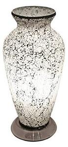 Apollo Mosaic Glass Vase Table Lamp In White