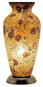 Apollo Mosaic Glass Vase Table Lamp In Autumn Gold