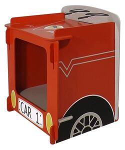 Racing Car Bedside Cabinet In Red