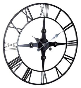 Symbia Round Wall Clock In Black Metal Frame