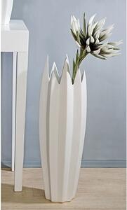 Zack Floor Vase In Matt White Ceramic