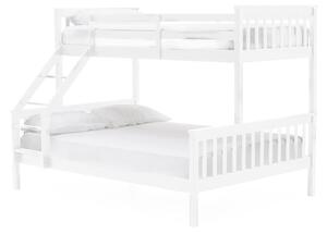 Selex Triple Sleeper Wooden Bunk Bed In White