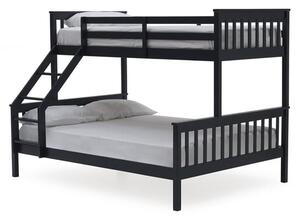 Selex Triple Sleeper Wooden Bunk Bed In Blue