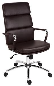 Deco Retro Eames Style Executive Office Chair In Brown