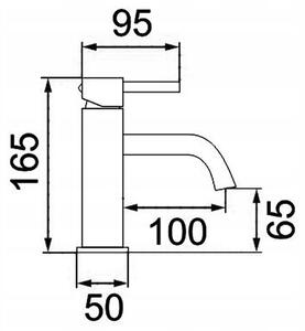 Wall Mounted faucet calani low NEXOS CHROME