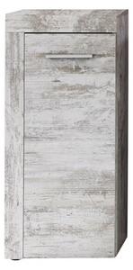 Wildon Wooden Bathroom Storage Cabinet In Canyon White Pine