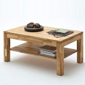 Cambridge Wooden Coffee Table Rectangular In Knotty Oak