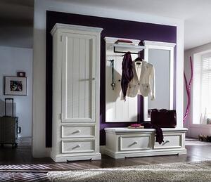 Corrin Wooden Hallway Furniture Set 2 In White