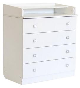 Braize Wooden 4 Drawers Chest With Changing Top In White