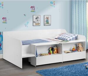 Sancha Low Sleeper Children Bed In White With 2 Drawers