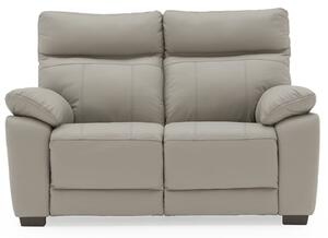 Posit Leather 2 Seater Sofa In Light Grey