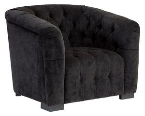 Corellie Upholstered Fabric Armchair In Black