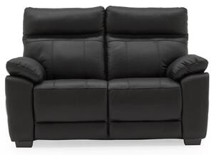 Posit Leather 2 Seater Sofa In Black