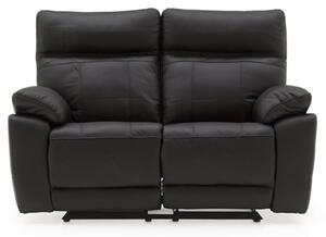 Posit Recliner Leather 2 Seater Sofa In Black