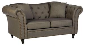 Kelly Upholstered Fabric 2 Seater Sofa In Grey