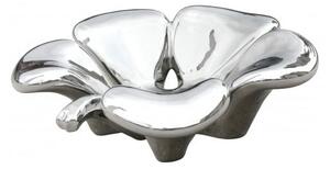 Yukon Ceramic Clover Bowl In Silver