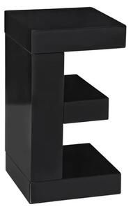 Elettra High Gloss Lamp Table In Black