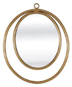 Alexia Wall Mirror Oval In Gold Finish