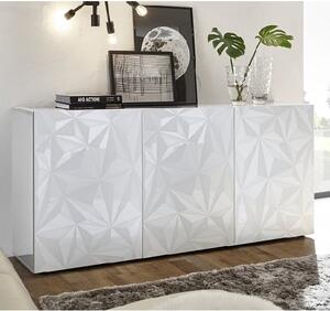 Arlon Modern Sideboard In White High Gloss With 3 Doors