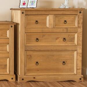 Consett Wooden Chest Of 4 Drawers In Oak