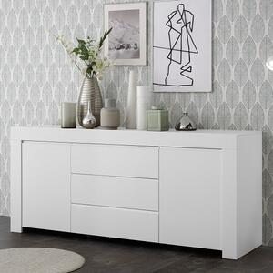 Carney Sideboard In Matt White With 2 Doors And 3 Drawers