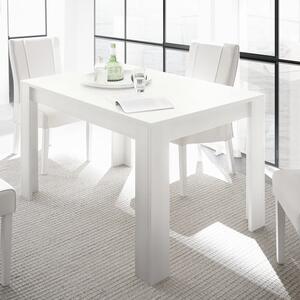 Carney Contemporary Dining Table Rectangular In Matt White