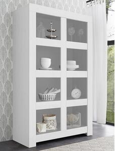 Carney Contemporary Bookcase In Matt White