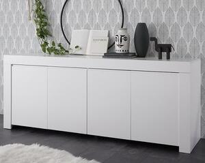 Carney Contemporary Sideboard Large In Matt White With 4 Doors